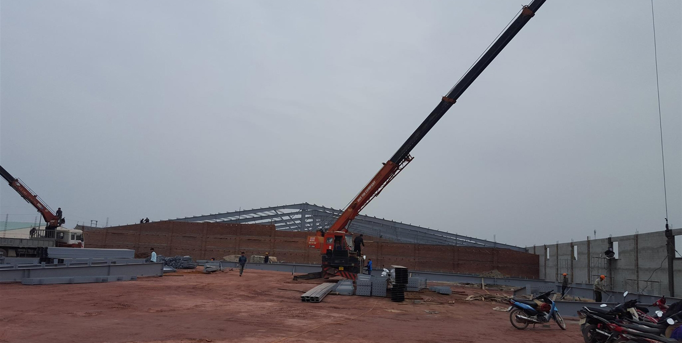 Cập nhập tiến độ dự án May Hà Phong (17.000m2)