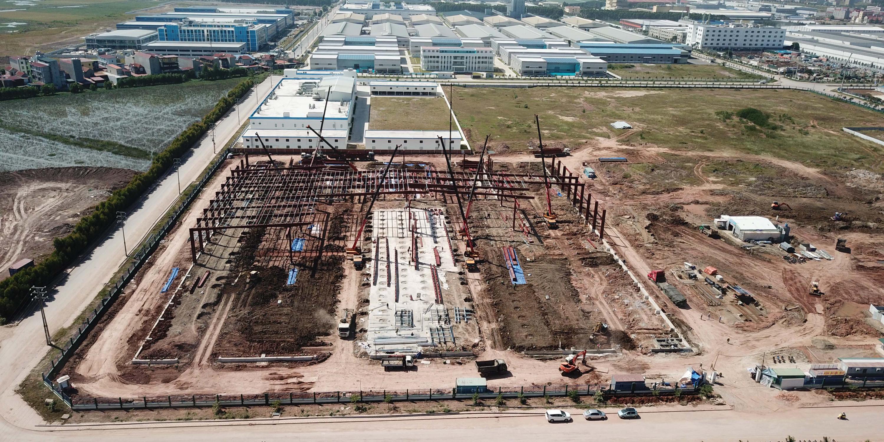 CẬP NHẬT KẾT CẤU THÉP DỰ ÁN NHÀ MÁY FOXCONN-M11