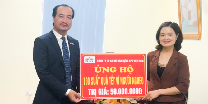 CPT VIỆT NAM ỦNG HỘ 100 SUẤT QUÀ TẾT VÌ NGƯỜI NGHÈO