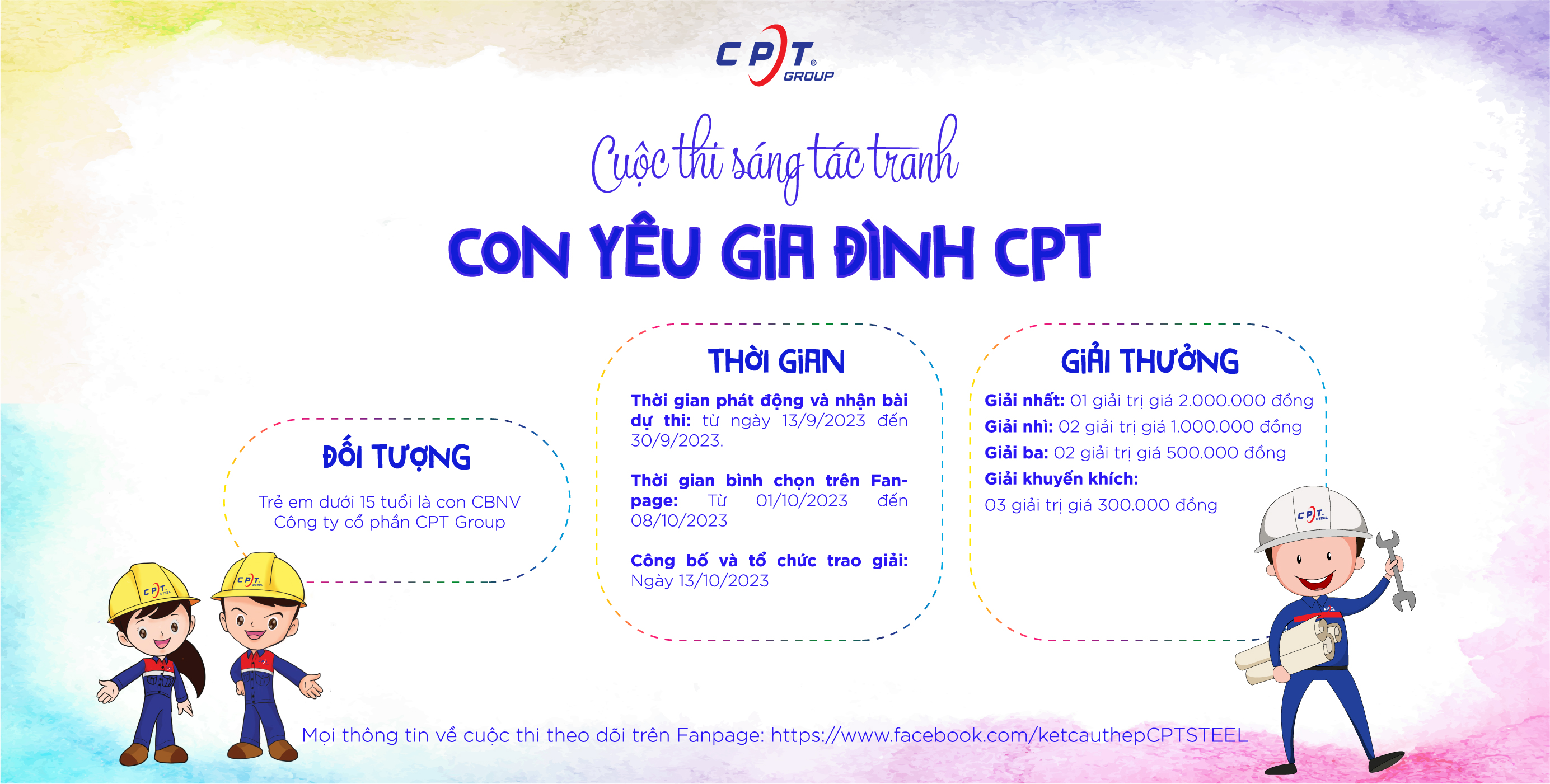 CUỘC THI SÁNG TÁC TRANH CON YÊU GIA ĐÌNH CPT